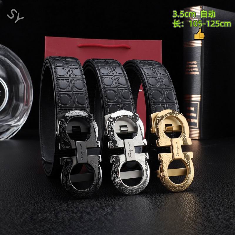 Ferragamo belt(自动带） 35mmX105-125cm 8L249